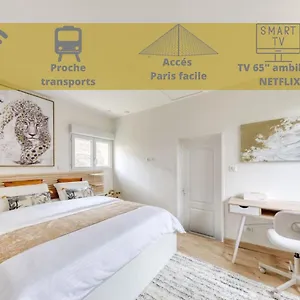 Appartement Silver&gold House Pro & Family, Ivry-sur-Seine